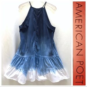 ✨ReNEW’d🎨 REBECCA TAYLOR Blue Dip-Dyed DRESS
